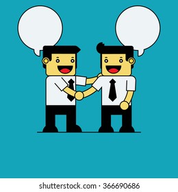 Businessmen shaking hand.