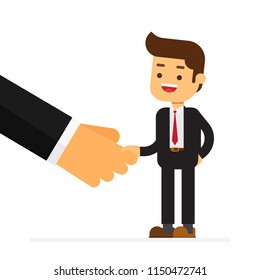 Businessmen shaking hands