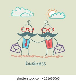 businessmen shaking hands