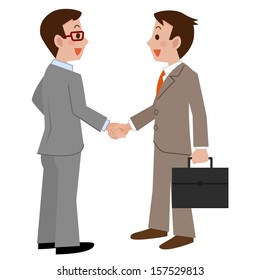 Businessmen shaking hands