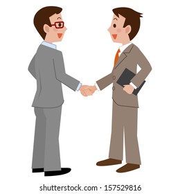 Businessmen shaking hands