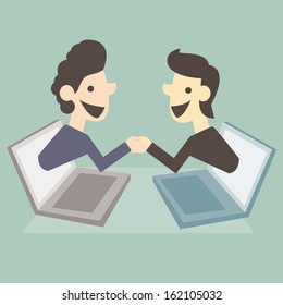 businessmen shaking hands