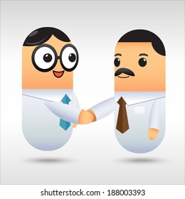 Businessmen shaking hands