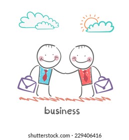 businessmen shaking hands