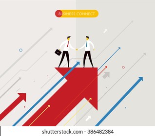 Businessmen shaking hands