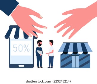 businessmen shaking hands offer negotiation  SME business