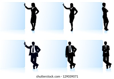 Businessmen silhouettes