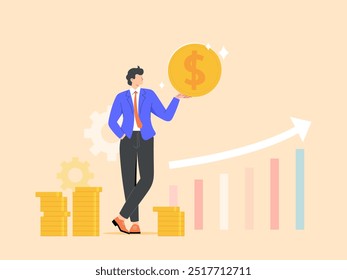 Businessmen are successful in their investments and make a lot of profit