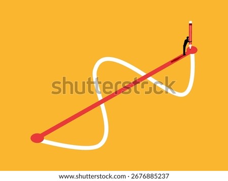 Businessmen successfully solve problems business concept