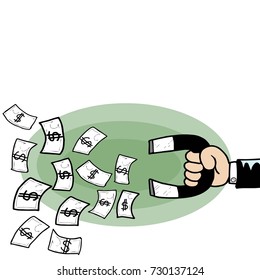 Businessmen suck the dollar.