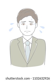 Businessmen are sweating