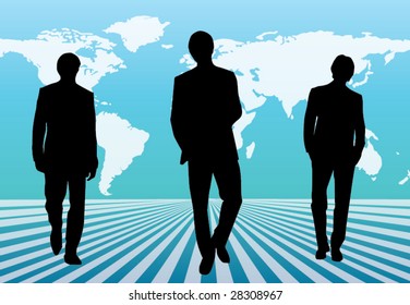 Businessmen team