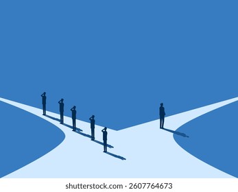 Businessmen think differently and choose different paths from others