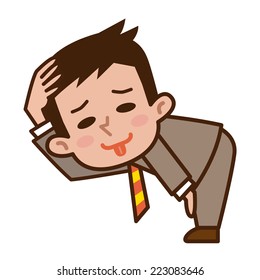Businessmen tries to be funny