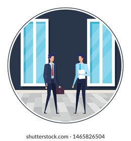 businessmen using smartphone in the workplace