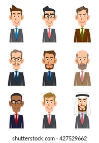 Businessmen of various countries and various ages