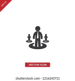 Businessmen vector icon 
