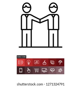 Businessmen vector icon
