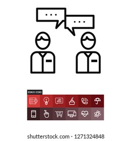 Businessmen vector icon
