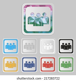 Businessmen vector icon