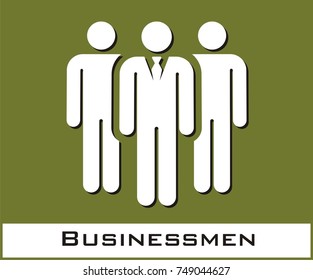 Businessmen vector icon