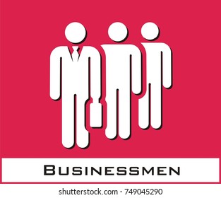 Businessmen vector icon