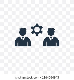 Businessmen vector icon isolated on transparent background, Businessmen logo concept
