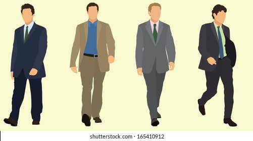 Businessmen Walking