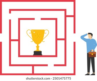 Empresarios que quieren entrar en un laberinto de trofeos

