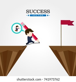 Businessmen who face obstacles can move forward.
