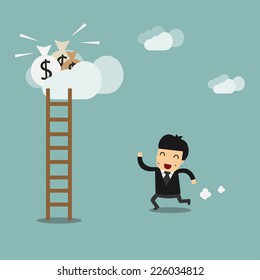 Businessmen who find their way to a large sum