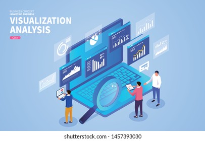 Businessmen's Analysis Of Web Page And Data Interaction, The Concept Of Business Data Visualization