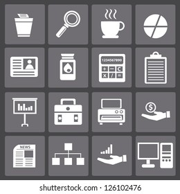 Business,office icon set,vector