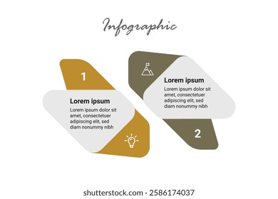 Business-Oriented Two-Step Infographic Design for Visionary Growth and Marketing Strategy.