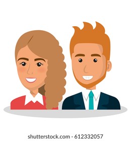 businesspeople avatars characters icon
