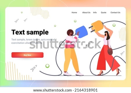businesspeople connecting electrical plug with socket business connection new project startup concept