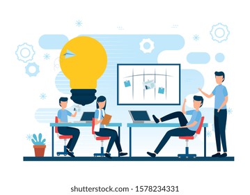 Businesspeople design, Teamwork support collaborative cooperation work unity and idea theme Vector illustration