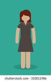 Businesspeople digital design, vector illustration eps 10