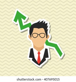 businesspeople graphic design , editable vector