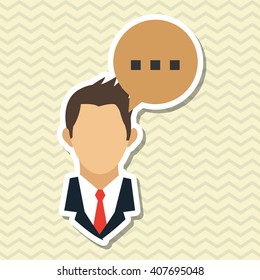 businesspeople graphic design , editable vector