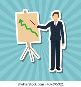 businesspeople graphic design , editable vector