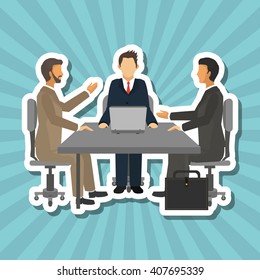 businesspeople graphic design , editable vector
