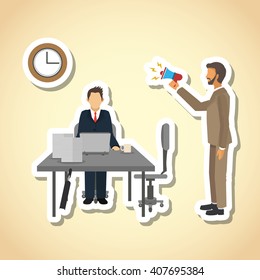 businesspeople graphic design , editable vector