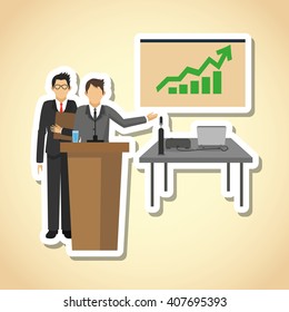 businesspeople graphic design , editable vector