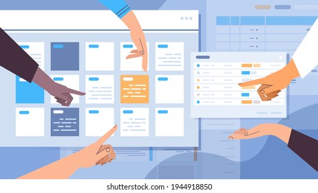 businesspeople hands planning day scheduling appointment in online calendar app agenda meeting plan