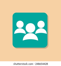 Businesspeople icon concept