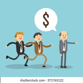 Businesspeople icon design 