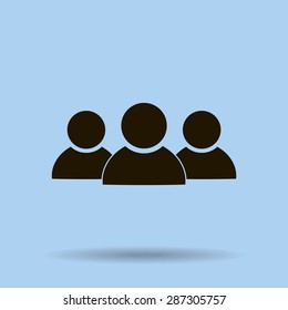 Businesspeople icon - teamwork & relationship concept