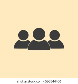Businesspeople icon - teamwork & relationship concept