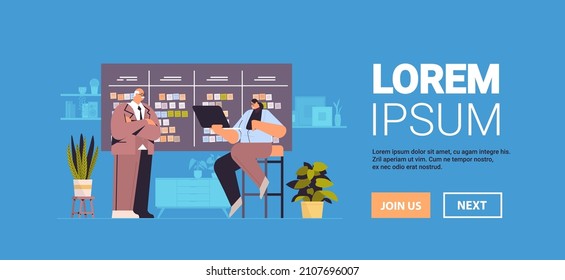 businesspeople planning day scheduling appointment in agenda meeting plan time management concept